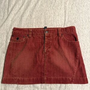 American Eagle Outfitters Corduroy Mini Skirt in Warm Brown